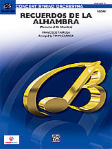 Recuerdos de La Alhambra Orchestra sheet music cover